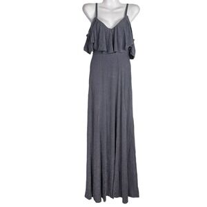 Show Me Your Mumu‎ Renee Ruffle Maxi Dress Dancing Queen Shine Smoke